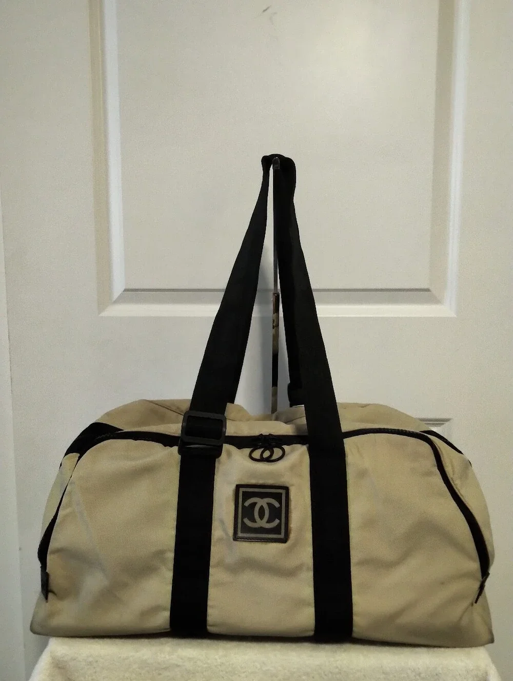 Authentic Chanel Sport Line Boston Travel Bag